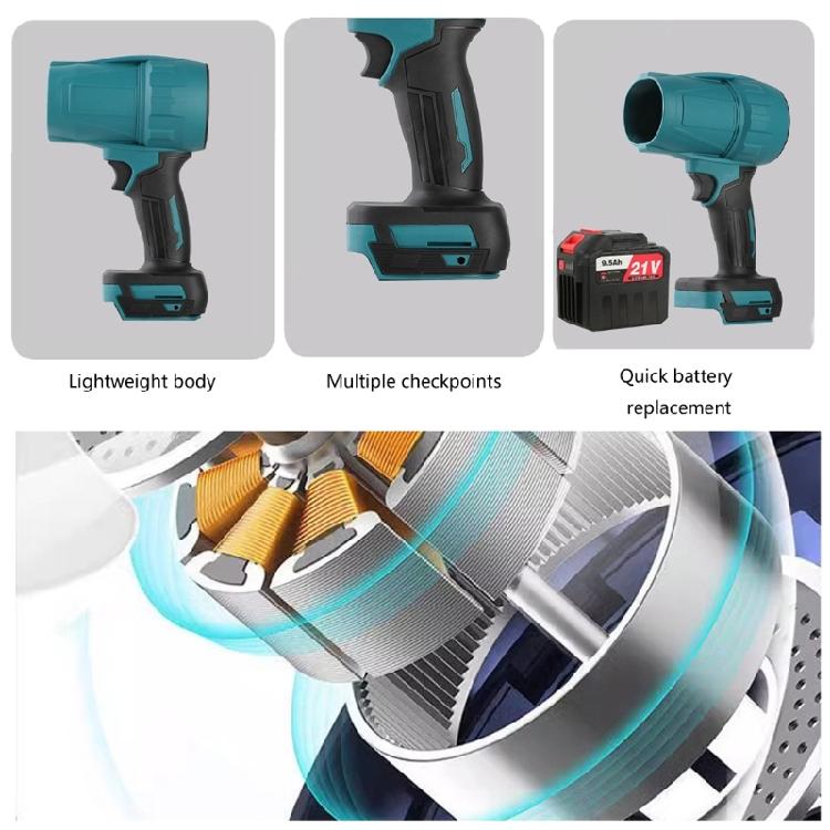 Electric Turbos Blowers Jet Fan Powerful Handheld Blower No Battery Included for Operation
