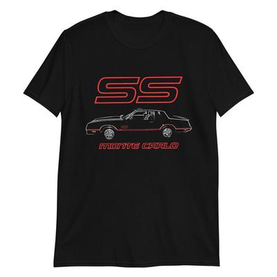 1988 Chevy Monte Carlo Ss Classic Car Short Sleeve Unisex T-Shirt