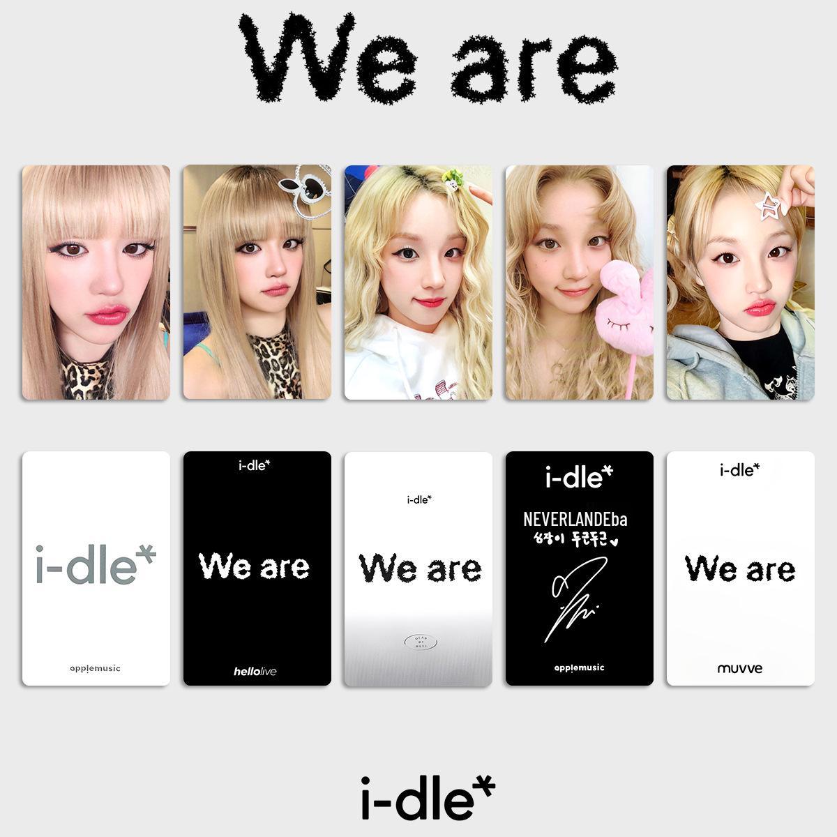 (грамм)Фотокарты из альбома I-DLE We Are: Случайные бонусные карты с Юци Сон