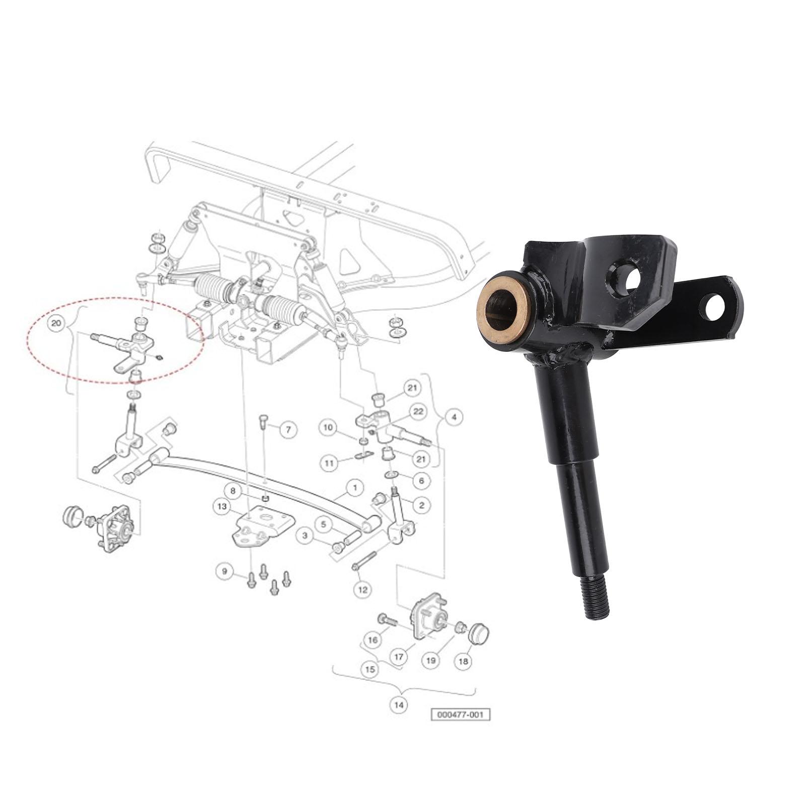 Golf Cart Spindle Assembly 102287801 Right