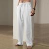 Men's Solid Cotton Linen Trousers