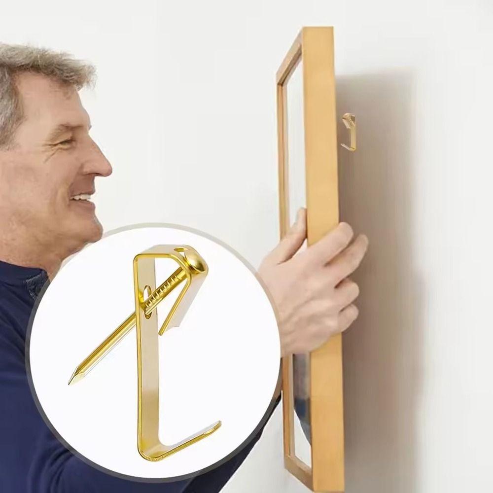 Wall Mounting Photo Frame Hooks With Nails Clocks Clothes Traceless Hooks  for Home Office