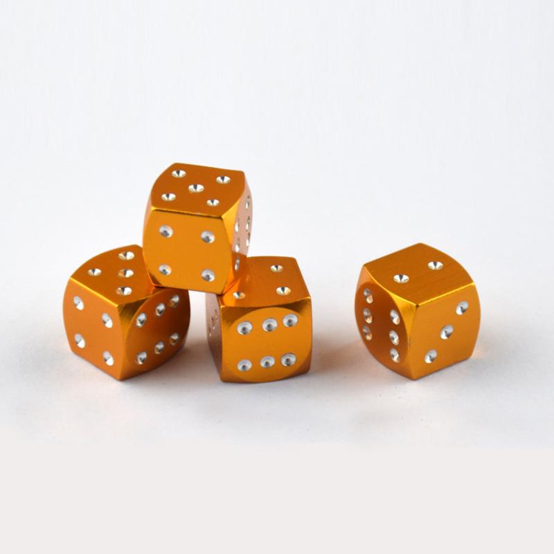 Aluminum Dice Tire Valve Caps Wheel Stem Tyre Tire Car Truck Motocycle Bike Dustproof Air Valve Dust Cap Cover Auto Accessoires