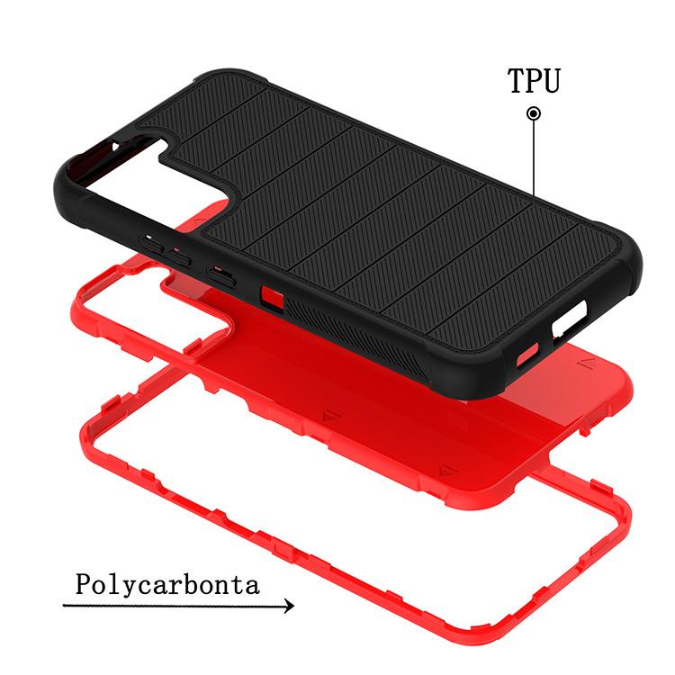 Schiebehülle für S22 PLUS Zweite Generation Verteidigung Drei-in-Eins Einfarbig Stoßfest und Fallfest