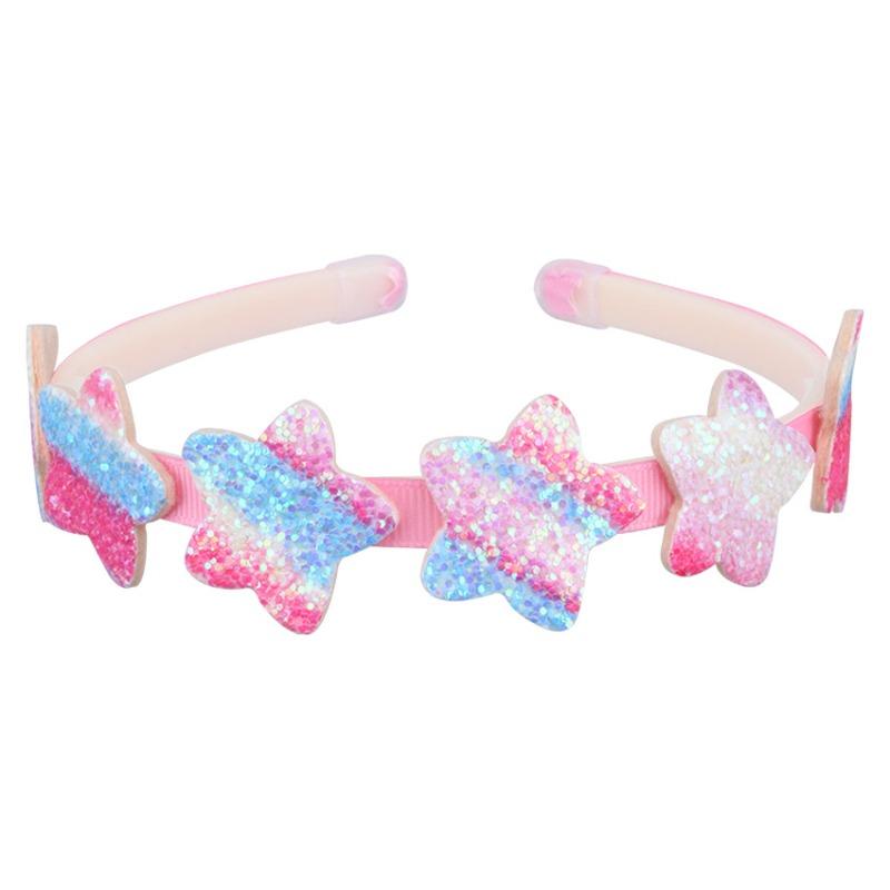 2025 Spring New Baby Headband, Gradient Sequin Star Cute Hair Accessory, Hair-Friendly Non-Slip Hoop, Perfect for Little Girls
