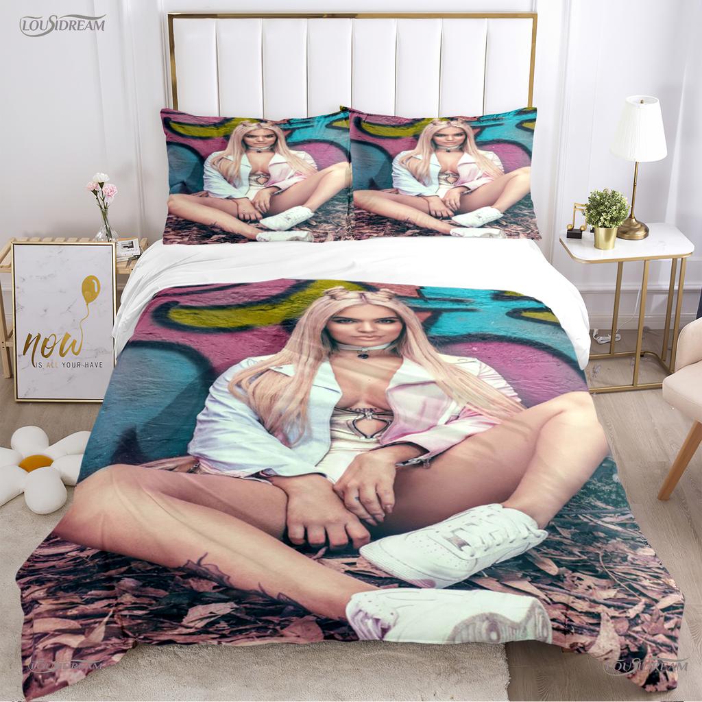 Comforter Casal Karol G Sexy Singer All Season Comforter Bedding Set Soft And S Single/Double/Queen/King