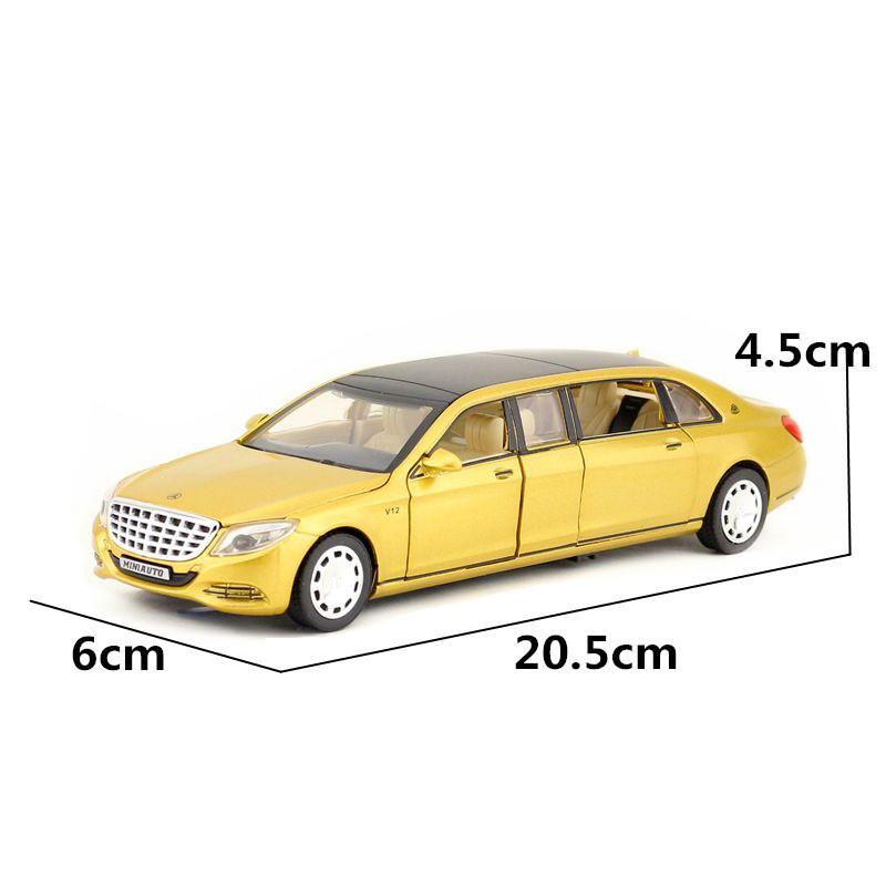 Maybach Benz Car Model Alloy Childrens Toy With Acousto Optic Design Gift For