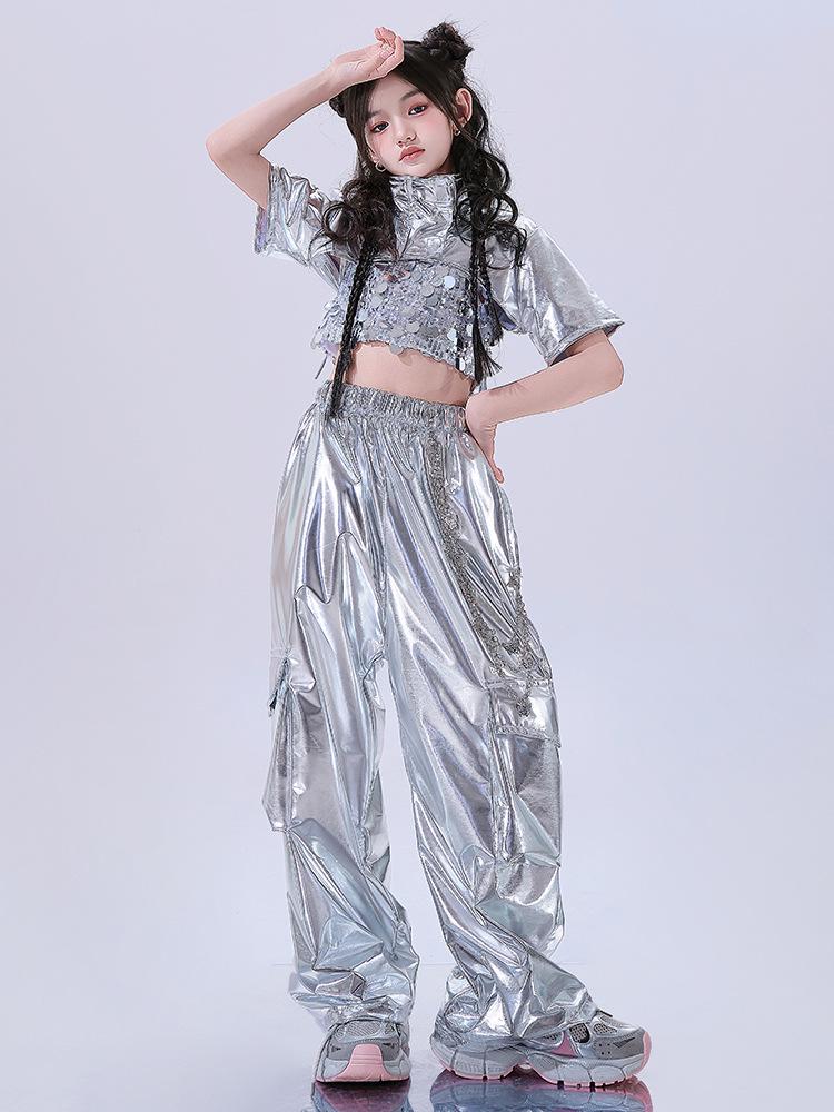 Μοντέρνα Στολή Τζαζ Χορού για Κορίτσια - Δροσερή Μοντέρνα Καλοκαιρινή Στολή Παράστασης για Χορό σε Στυλ Δρόμου.