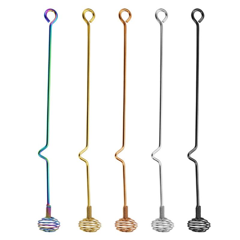 Stainless Steel Honey Stick Dipper Stirring Bar Swizzle Stick Honey Stirrer for Serving Syrups Frosting Melted Chocolate