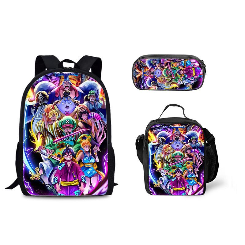 One Piece Backpack Ice Pack Set For Students With Nylon Material And Daily Use