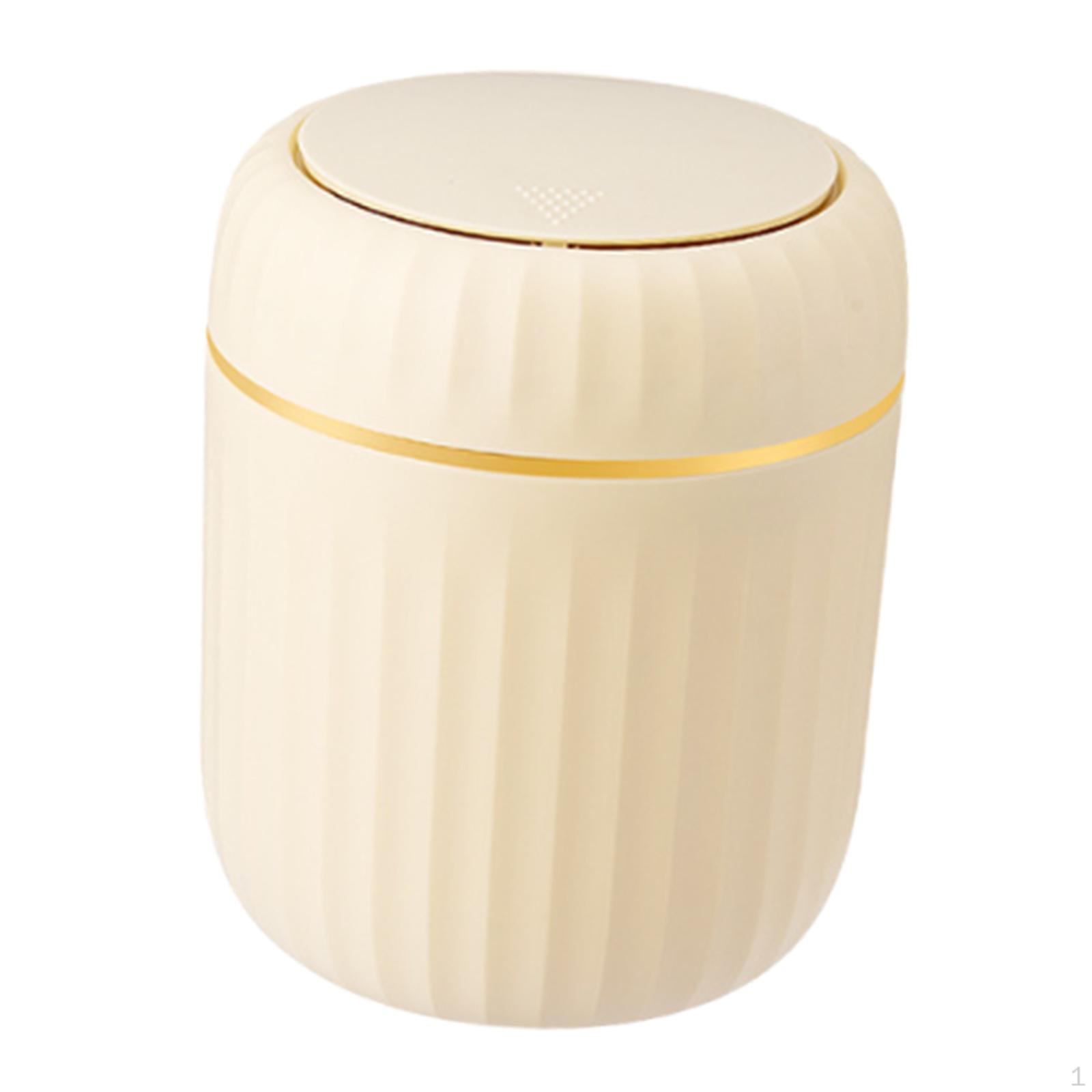 

Настольный небольшой мусорный бак для мусора с крышкой современная мусорная корзина мини для туалетного столика в общежитии жёлтый