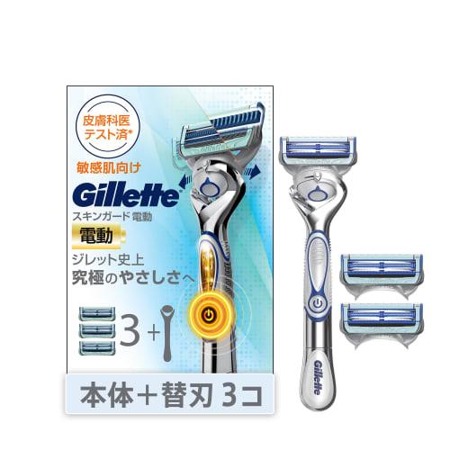 

Gillette Electric Razor Body 3 Replacement Blades Razor Men s Sensitive Skin Skin Guard [.co.jp Exclusive]