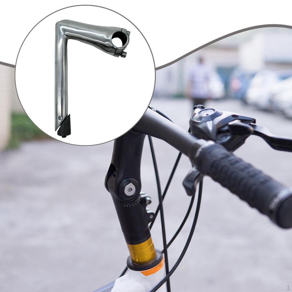 Quill Stem Bike Handle Bar Gooseneck Aluminum Alloy Easy Installation 25.4mm Handlebar Riser
