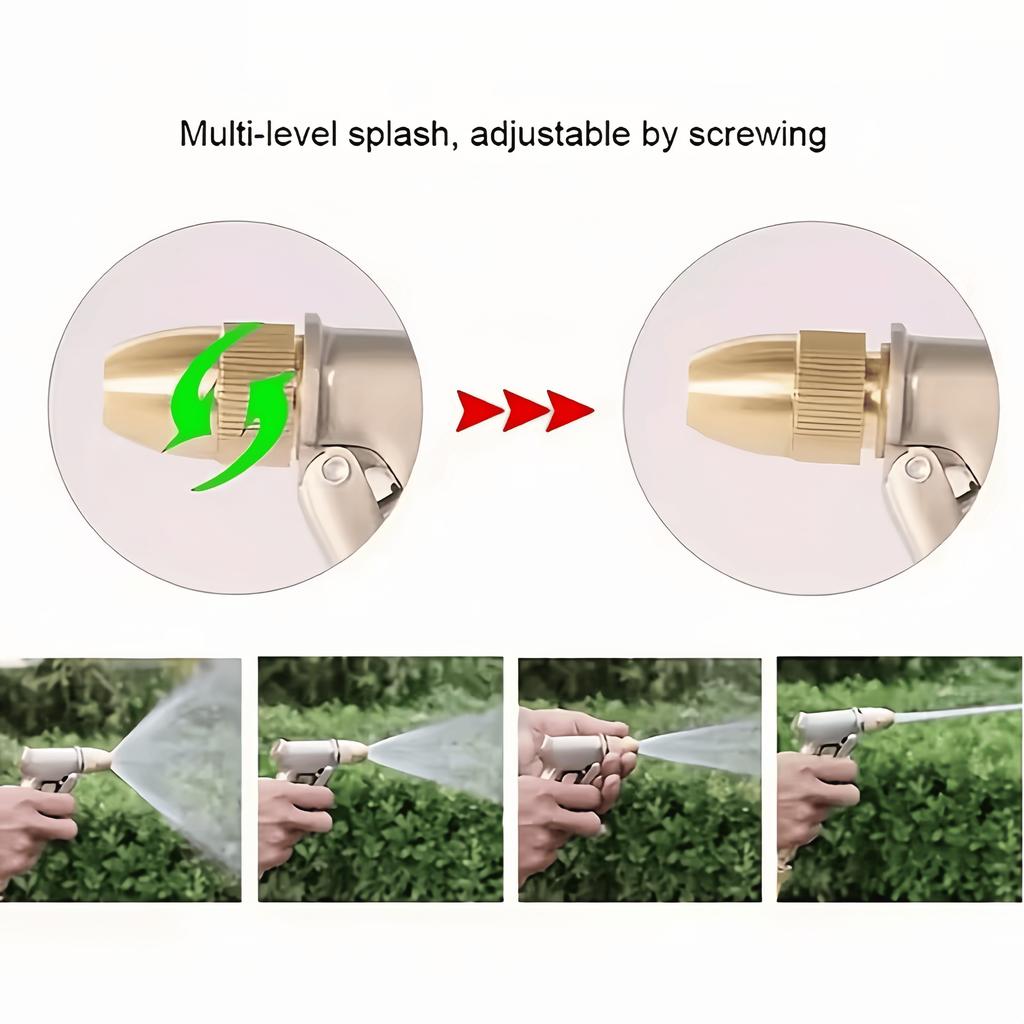 Alloy Plated High Pressure Washer Gun Durable Metal Water Sprayer for Car Washing & Garden Watering