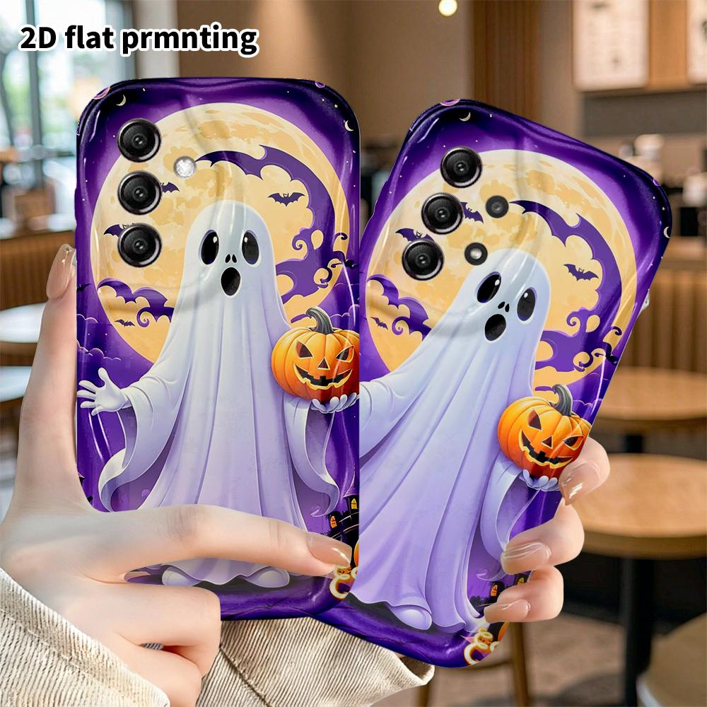 Phone Case: 2D Flat, Suitable for Samsung Galaxy A34 A35 M05 M06 S20 S22 S21 FE Plus 5G Protective Case, Cartoon Halloween, Christmas Halloween, Perfe