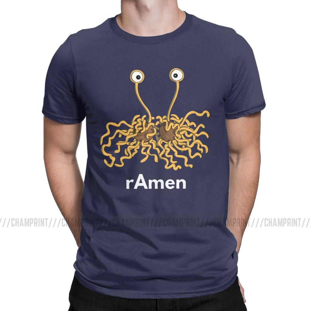 Men T Shirts Flying Spagetti Monsterism Monster Pastafarianism Skeptic Atheist Hipster Tee Shirt Fsm Religion Church