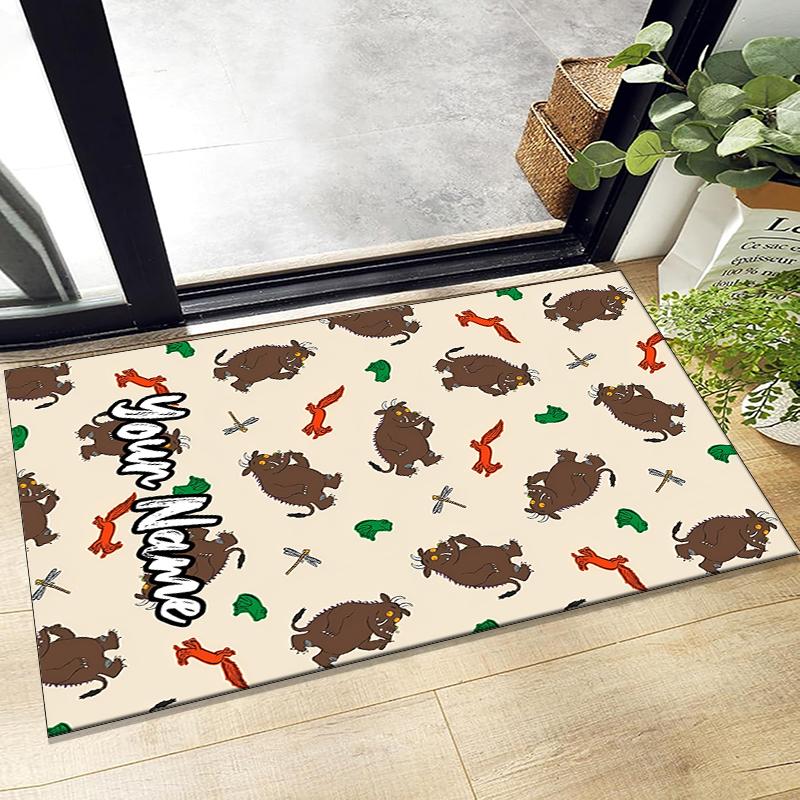 Op maat gemaakte The Gruffalo Tapijt, voor Kantoorstoel Woonkamer Slaapkamer Keuken Kamer Decoratie Cadeaus.