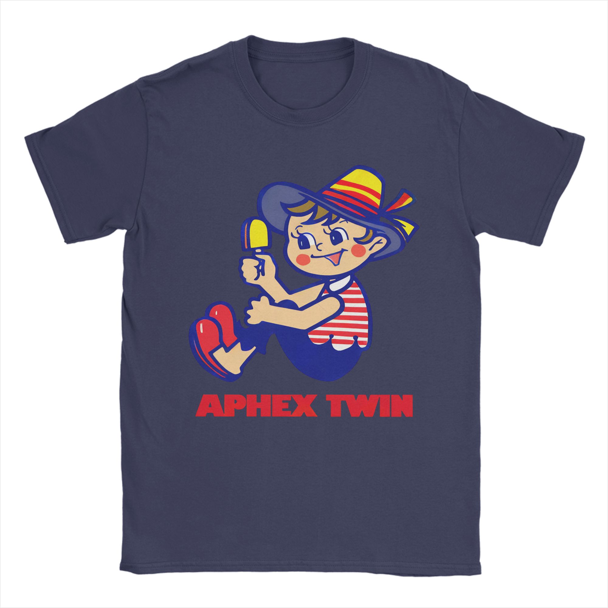 

Aphex Twin Music TShirt for Unisex Novelty Pure Cotton Tee Shirt Round Collar Short Sleeve T Shirts Gift Idea Clothing 4XL