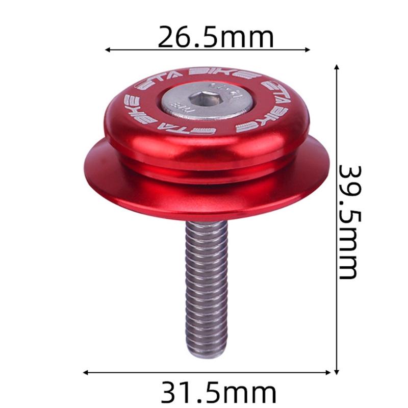 Aluminum Alloy Bicycle Top Stem Cover with Screw Bike Top Tube Cap Bike Supplies