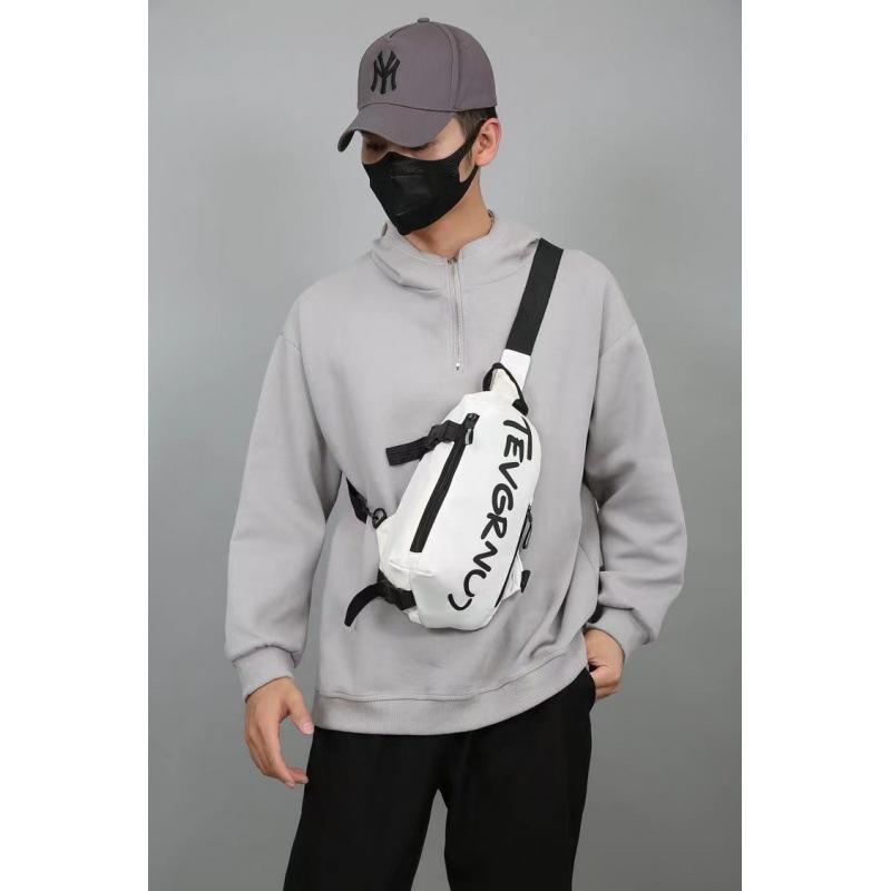 

Трендовая брендовая нагрудная сумка мужская повседневная на плечо через плечо рюкзак мужской и женский студенческий трендовая новая сумка cm