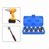 9 Pieces Hexagon Socket Bits with Storage Carrying Box,Car Repair Auto Accessories,Steel Truck Star