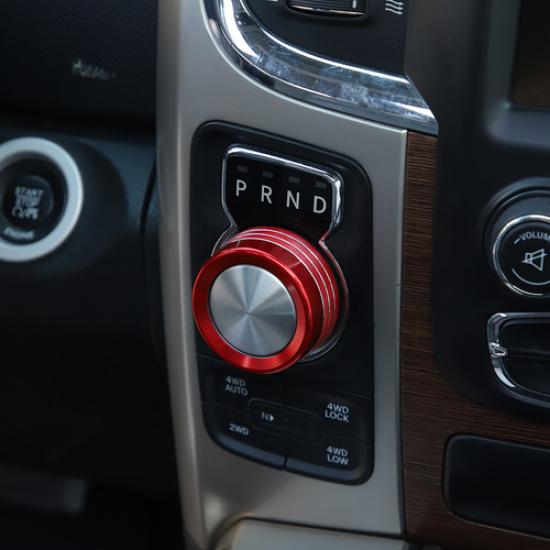 Red Center Console Headlight Switch Knob Trim Ring For Dodge RAM 1500 2013-2016