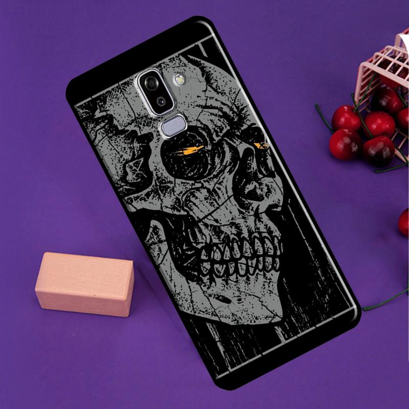 Cool Spooky Skull Face Phone Case For Samsung Galaxy J3 J5 J7 2017 J1 A5 A3 2016 J8 J4 J6 Plus A6 A8 A7 A9 2018
