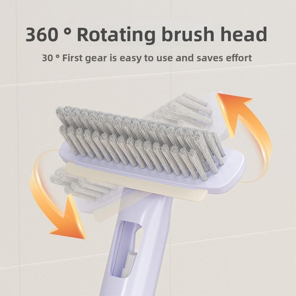 3 in 1 Gap Brush Plastic Stiff-bristled Brush Scraping Brush Rotating Cleaning Brush  Sink