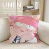 You and I Are Polar Opposites Cushion Cover Linen Decorative Pillowcase Set Pcs  x Breathable Washable Sofa Cushion Cover