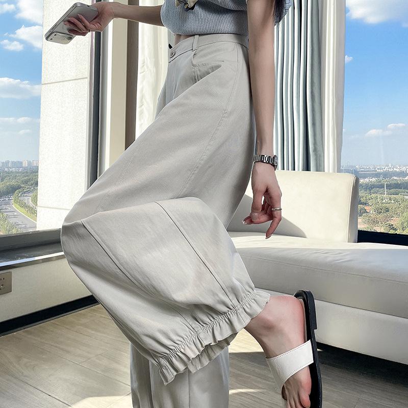 Spring 2026 High-Waisted Loose Fit Women’s Casual Wide-Leg Pants