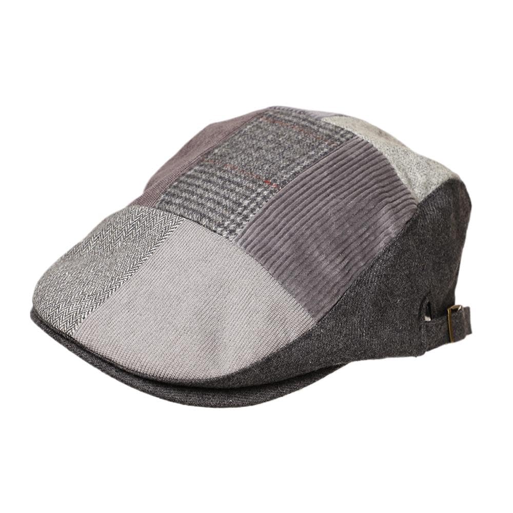 winter hunting patchwork newsboy hunting large adjustable size Mixed-material cap, hat, cap, men's, gentleman's, cap, size, casual, stylish, /