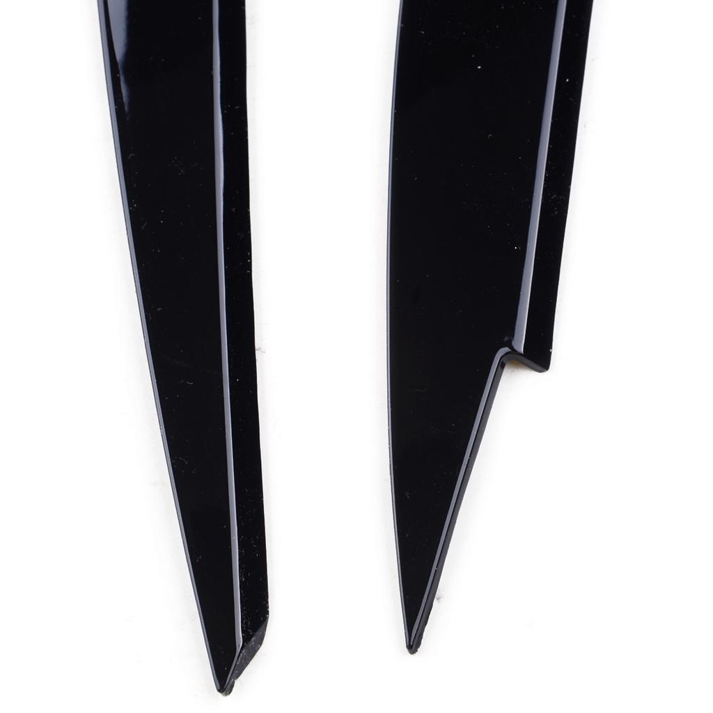 DWCX 2pcs ABS Black Headlight Eyebrow Eyelids Decoration Cover Trim Fit For VW Golf 7 VII GTI GTD GTE R MK7