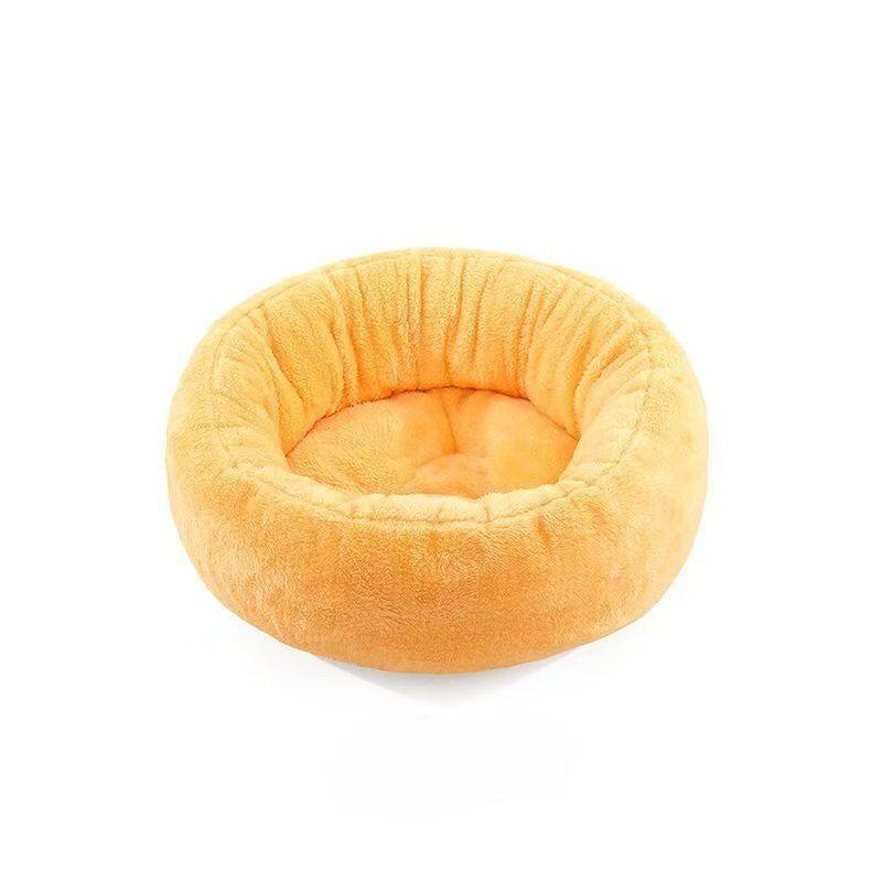 

Круглое гнездо Arctic Velvet для кошек, тепло зимой, зимняя собачья будка, утолщенный коврик для кошек, наступайте на молоко, чтобы согреться, гнездо для котят S -