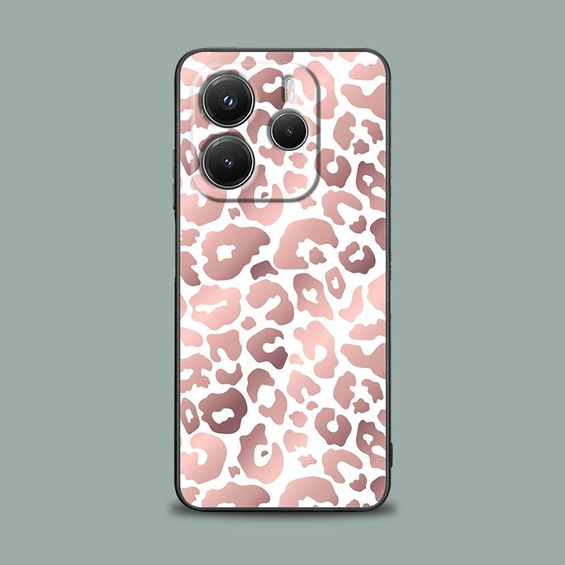 Handyhülle für Xiaomi Redmi Note 15 14 13 12 11 10 Pro Plus 5G Redmi 15C 14C 12C 13C Hülle Rosa Glitzer Herzen Liebe Grasblatt