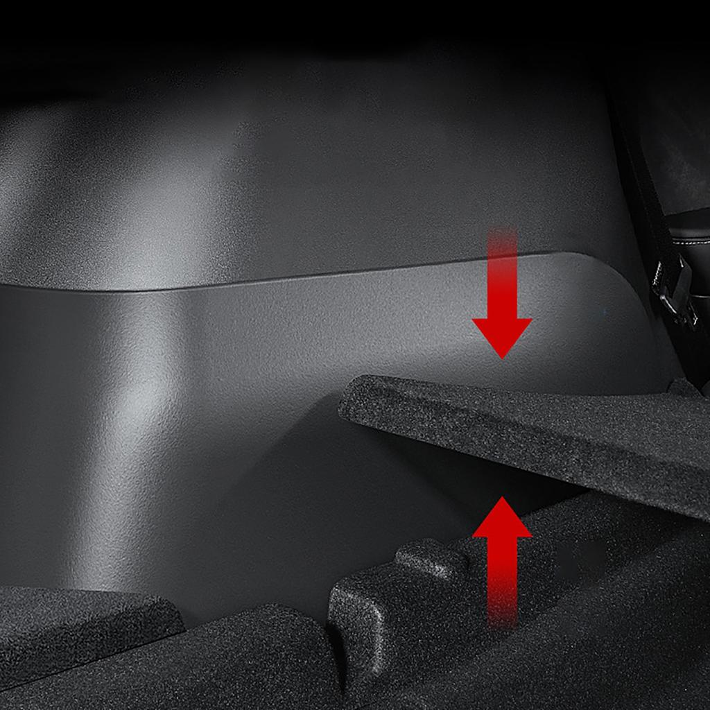 2Pcs/set Car Rear Trunk Side Guards Inner Protector TPE Plate Cover Corner Baffles Protection Shell For Tesla Model Y