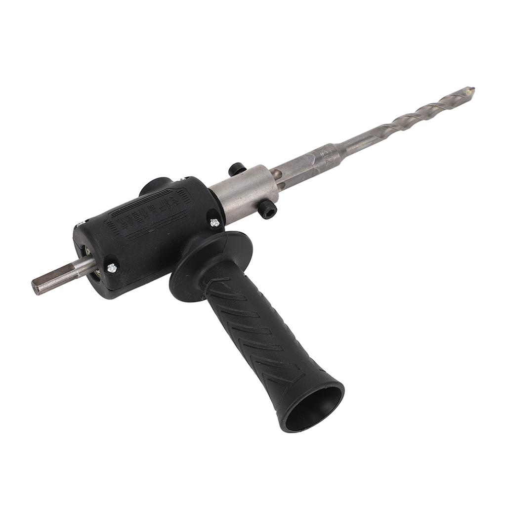 Electric Drill to Hammer Adapter Conversion Head with Bits Screws Handle Power Tool Attachment