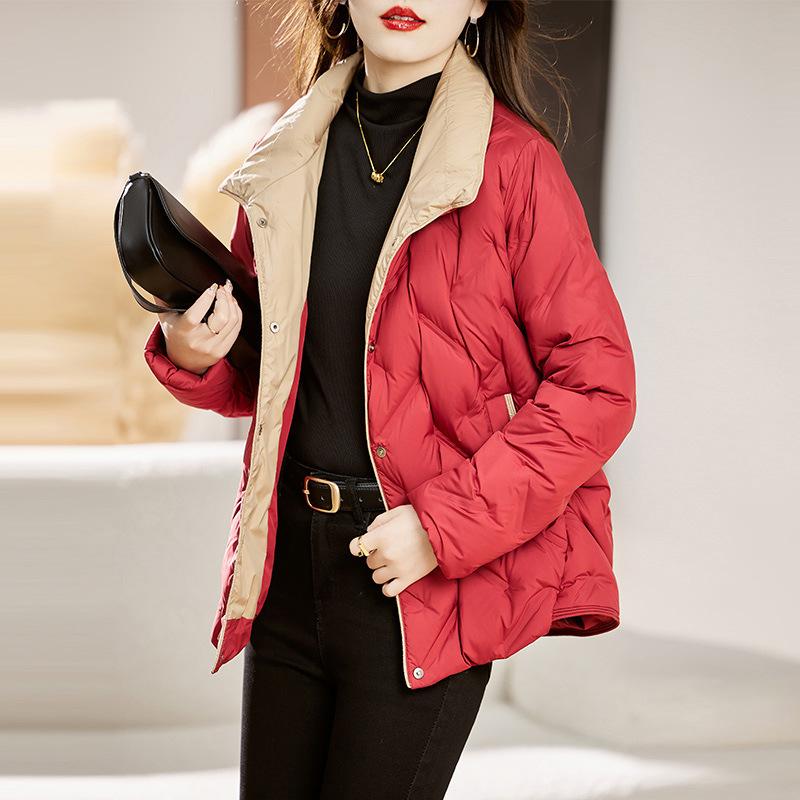 Winter Short Down Jacket Women's Winter Clothing Fashionable Warm Small Jacket Light and Fashionable White Duck Down Jacket