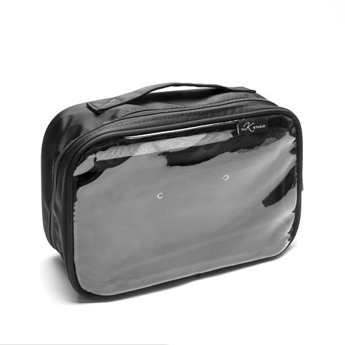 Large Capacity Multifunctional Makeup Bag Portable Detachable Lipstick Organizer Cosmetic Organizer Bag Small Black