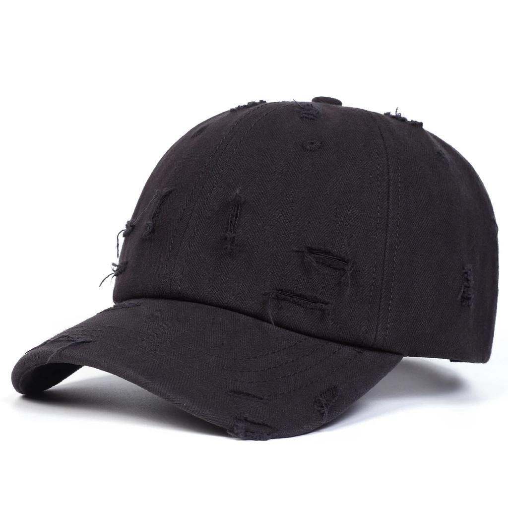 Unisex Ripped Denim Washed Baseball Caps Spring Autumn Outdoor Adjustable Casual Hats Sunscreen Hat Sports Cap