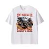 Unisex Gothic High Street Crew Neck Funny Alpha Wolf Meme Graphic Tee with Slogan "Don't Worry Kitten, Daddy's Here!" T Shirt