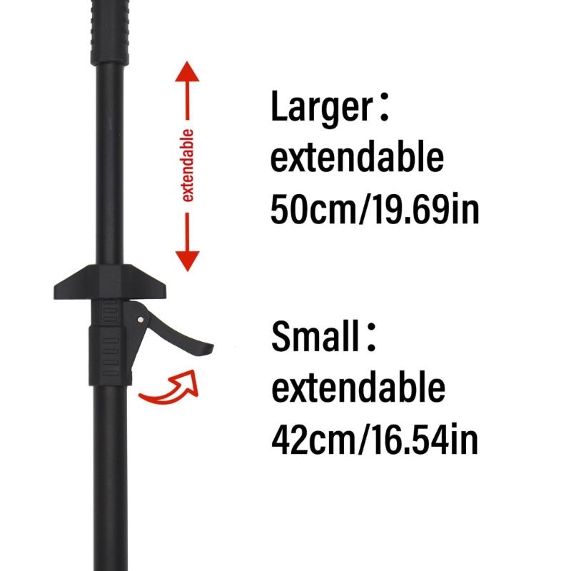 Fishing Poles Support Rack with Ground Stake Rod Holder Mount Bracket Portable Fishing Rod Stand Telescopic Poles Holder
