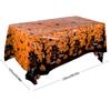 2pcs 51x86 Inch Plastic Tablecloth-Disposable Table Cover for Dining,BirthdayHalloween, Spooky Themed Indoor Outdoor Decorations