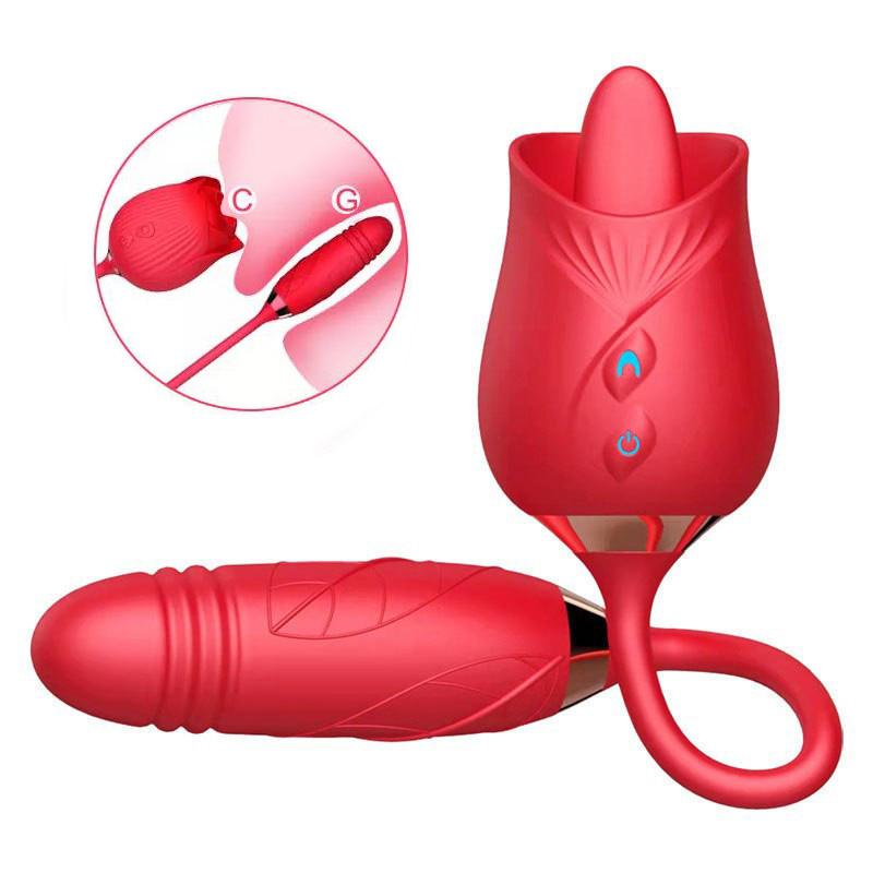 Dildo cu trandafiri care suge vibrator pentru femeie, stimulator pentru clitoris, vibrator, dragoste, ouă, bunuri pentru adulți, jucării sexy pentru femei