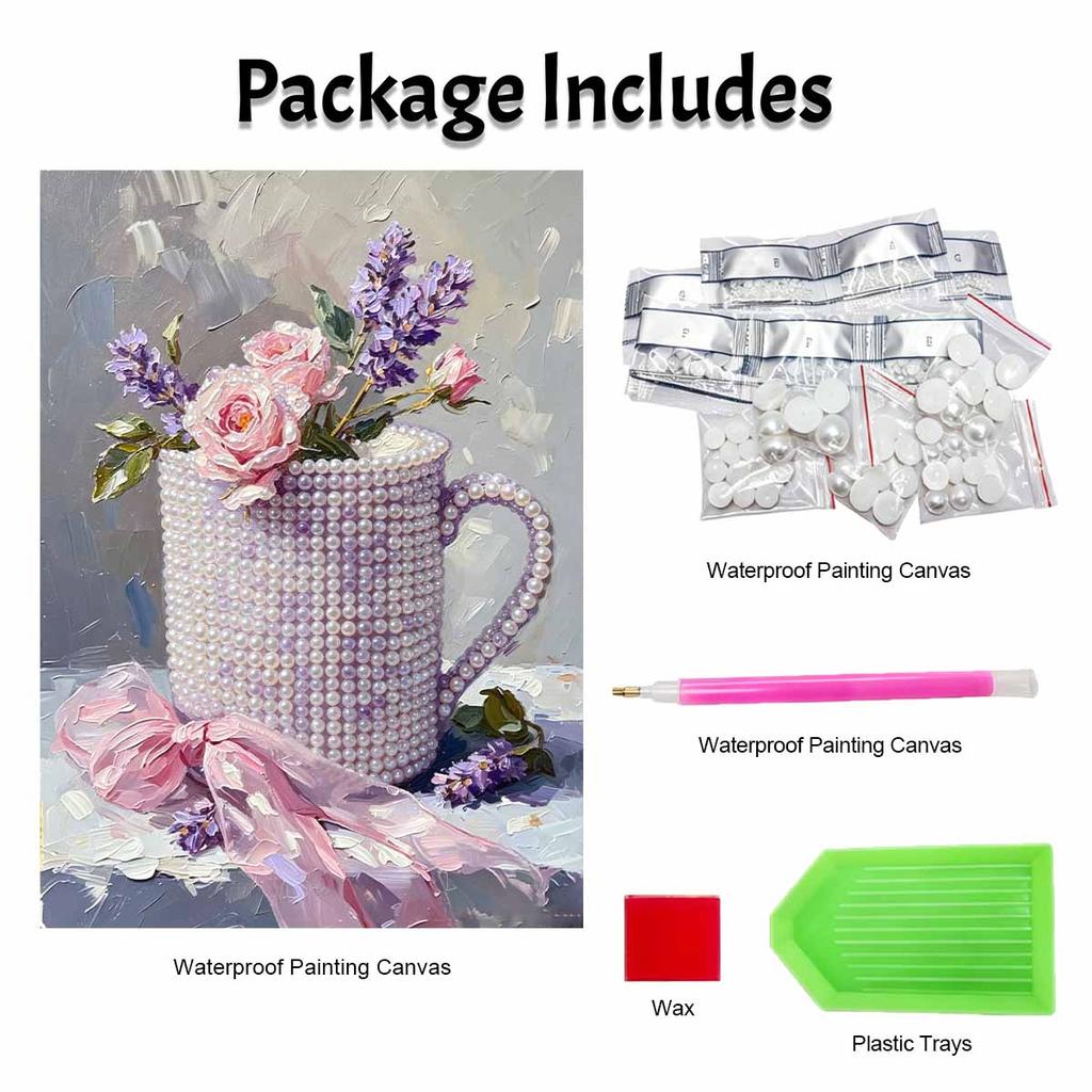 Flower Pearl Painting Handmade Diy Pearl Art Painting Stickers Home Decoration Gifts