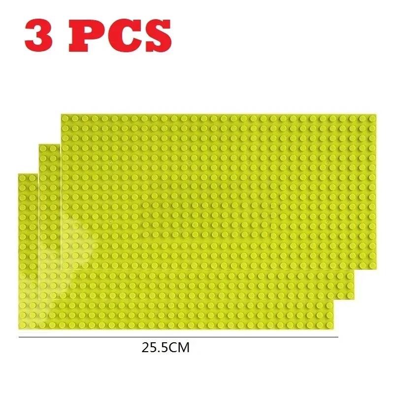 3PCS Blocks Base Plate 32x32 32x16 Dots Baseplate Classic Building Bricks MOC Parts for City Figures Children Toy