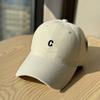 New baseball cap women's spring and summer simple wide brim big head circumference soft top cap showing face small sun hat