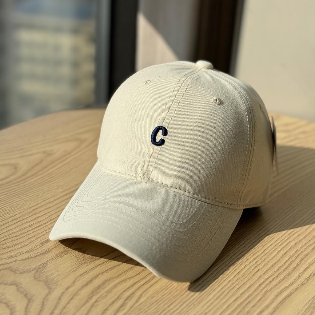 New baseball cap women's spring and summer simple wide brim big head circumference soft top cap showing face small sun hat