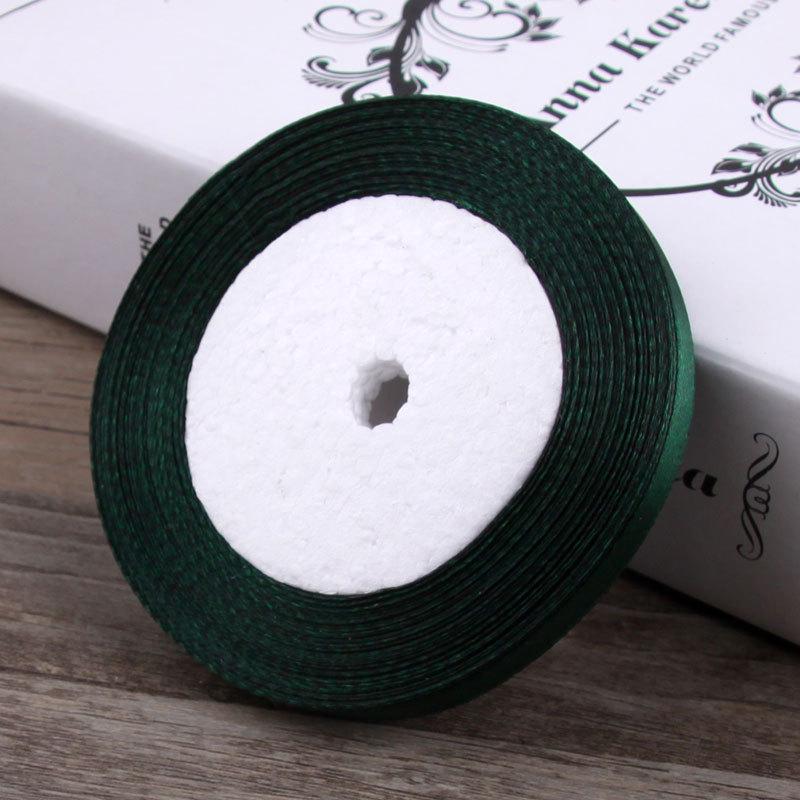 Panglică împletită din satin auriu de 1 cm, bandă de pânză de mătase de 10 mm pentru ambalaje de Crăciun și împachetarea cadourilor