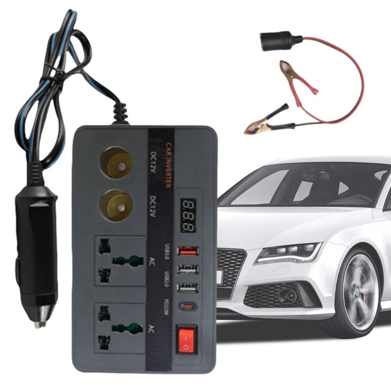 300W Vehicle Adapter 12V To 220V Power Inverter With