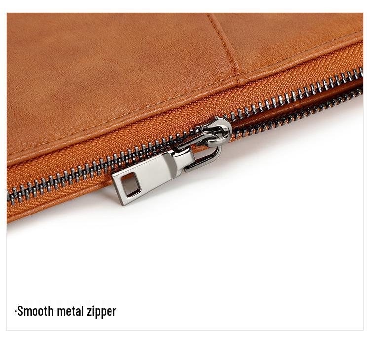 RFID Anti-Magnetic Passport and ID Zipper Wallet